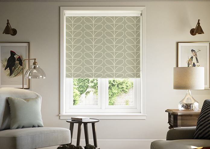 Orla Kiely Jumbo Linear Stem, Pebble - Twist&Fit Roller Blind - Image 3